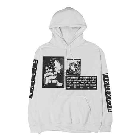 Print White Hoodie